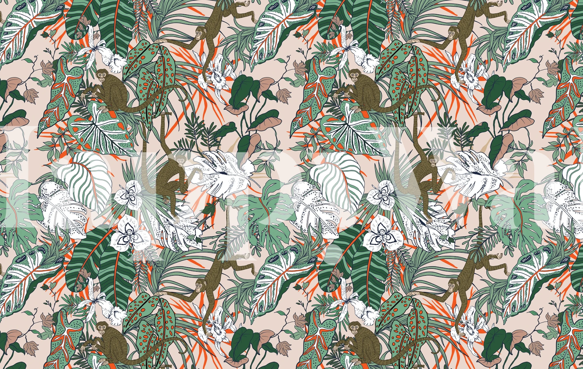 Tropical nature abstract tapeta u sobi