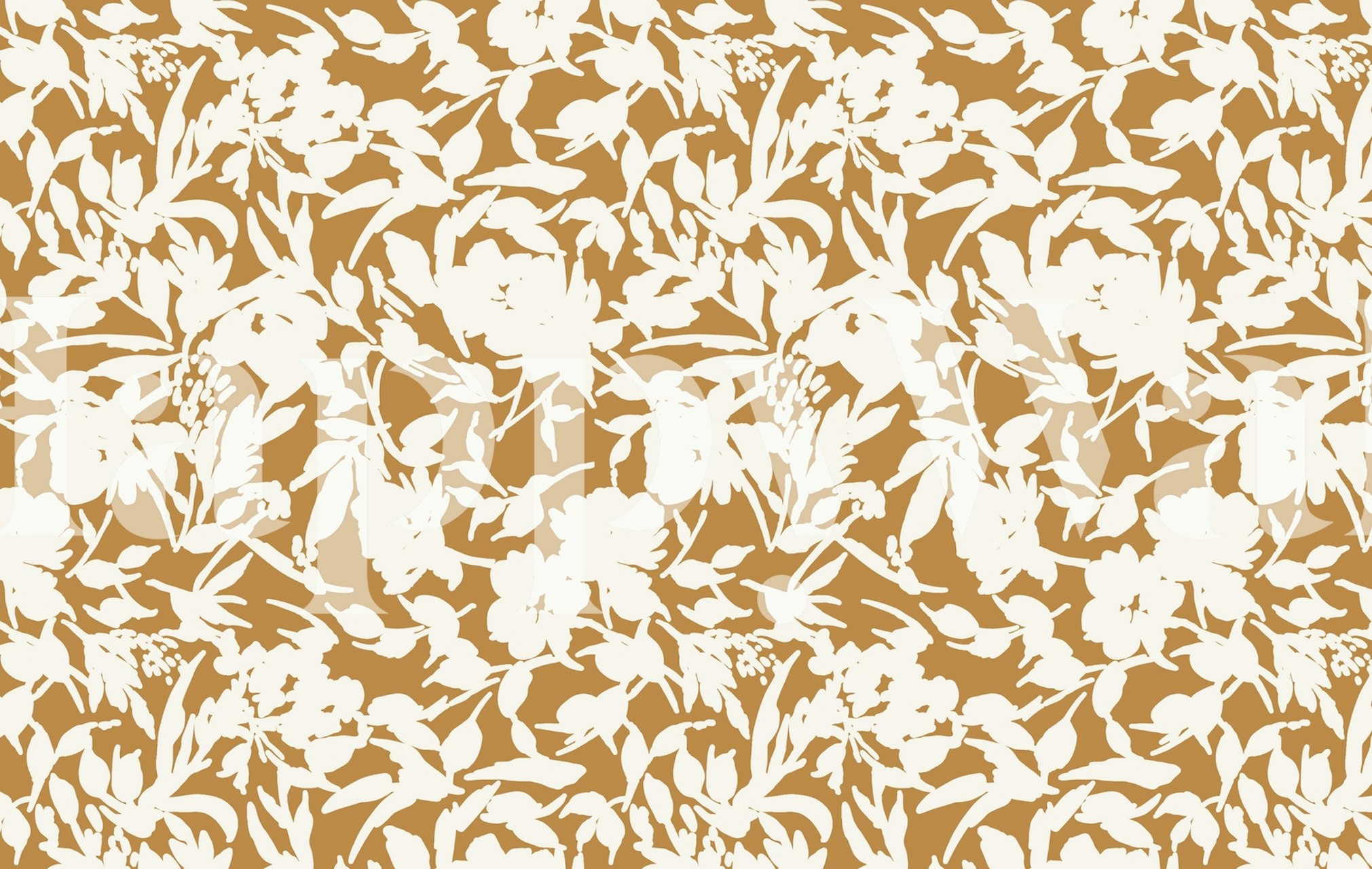 Tapeta Summer garden silhouette v pokoji