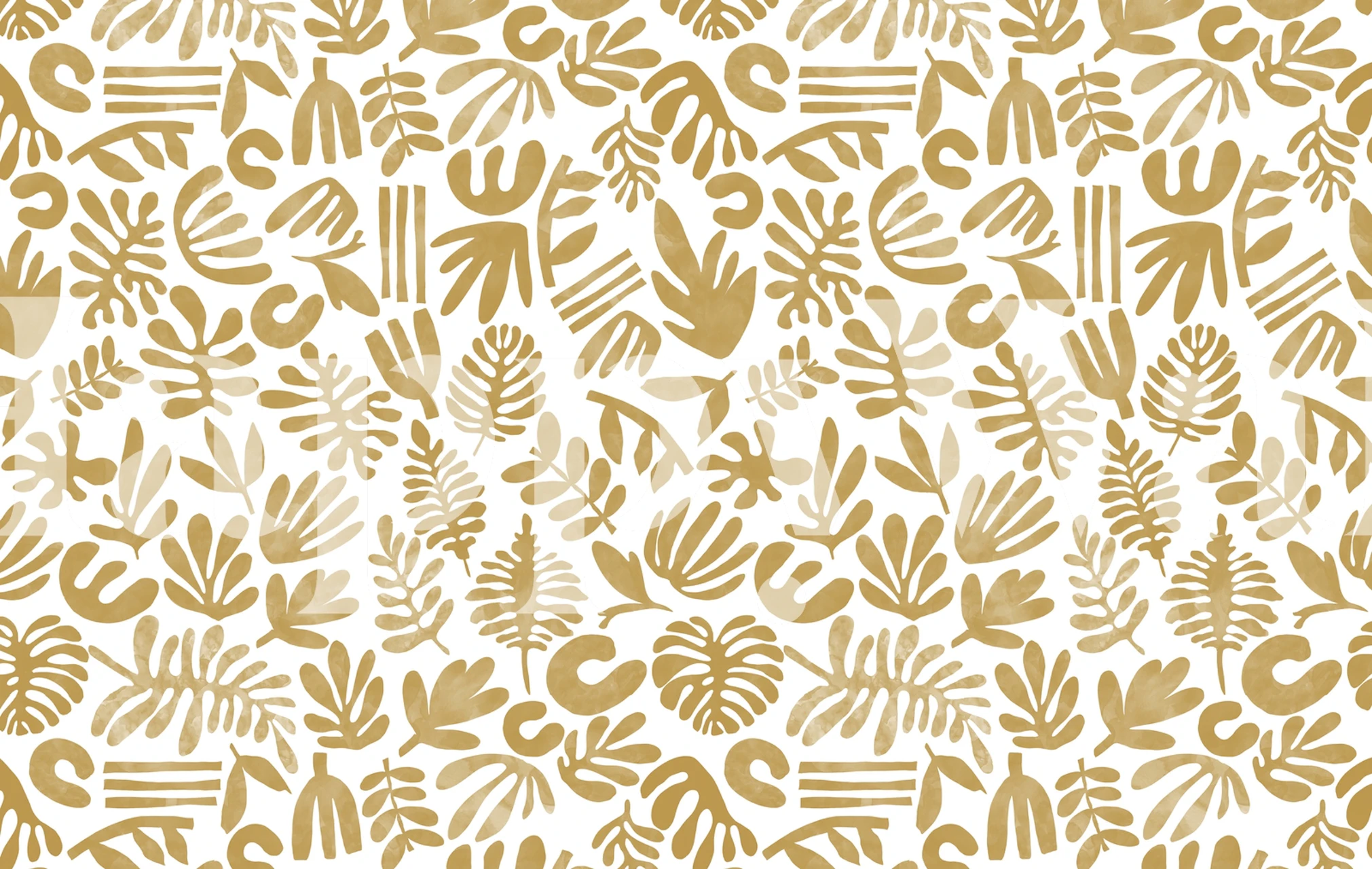 Modern abstract nature tapet i et rom