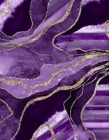 Purple Marble Agate Gold 1 ταπετσαρία