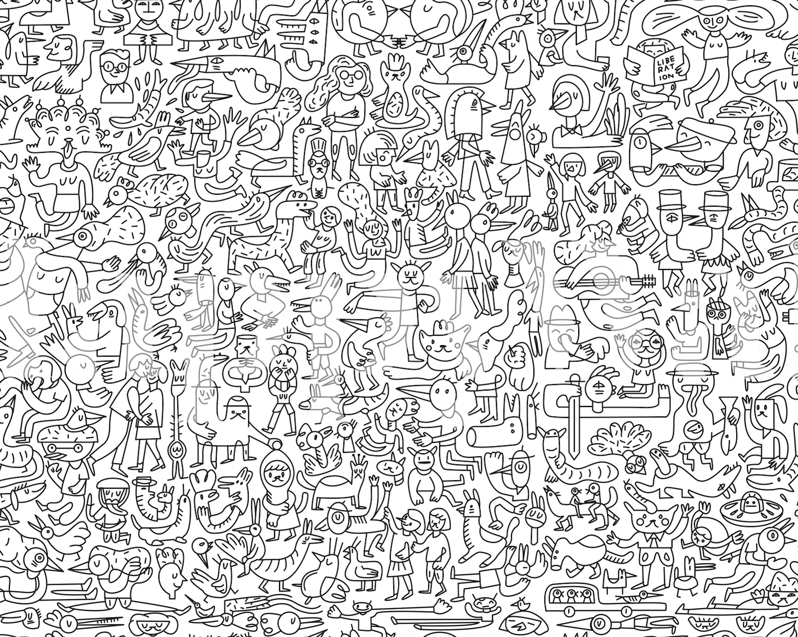 Animalis wallpaper design in a room