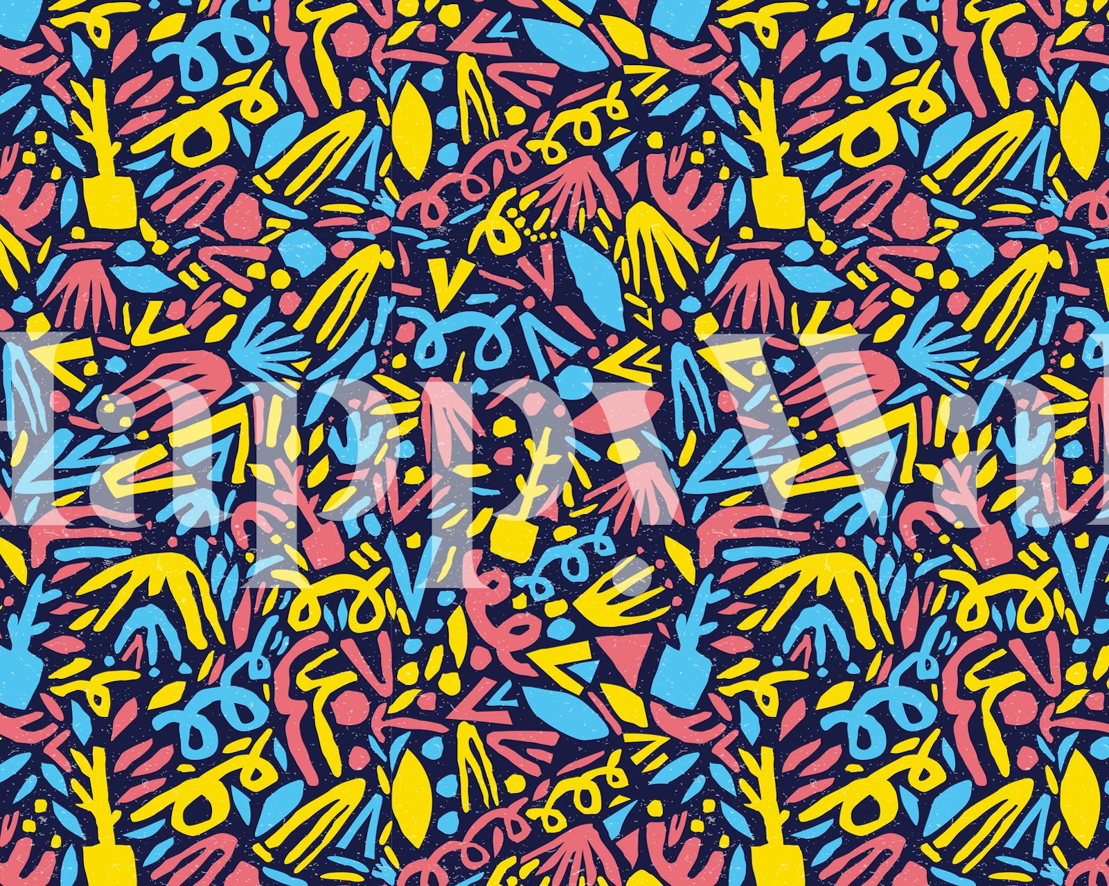 Colorful Forest II wallpaper design