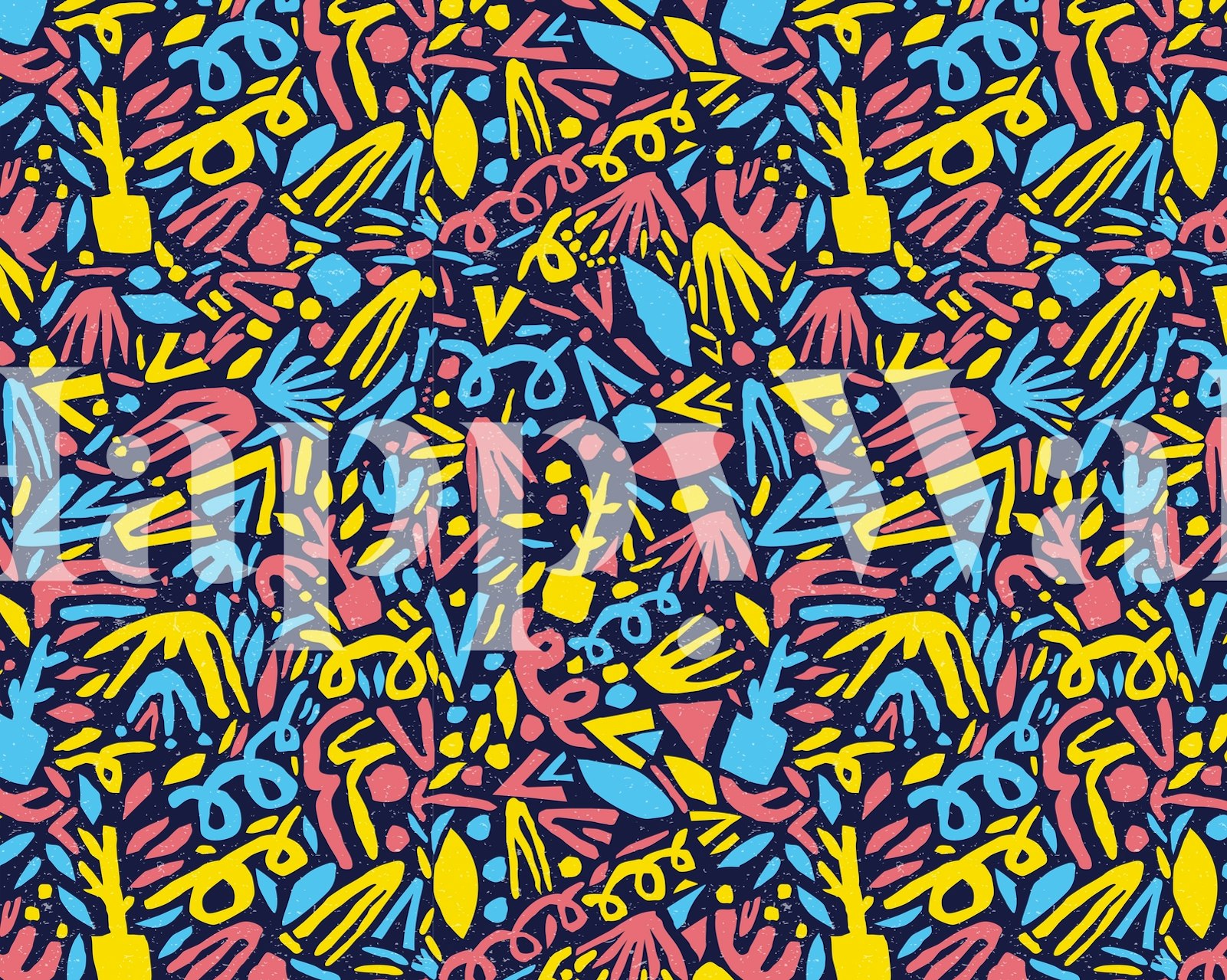 Colorful Forest II wallpaper design