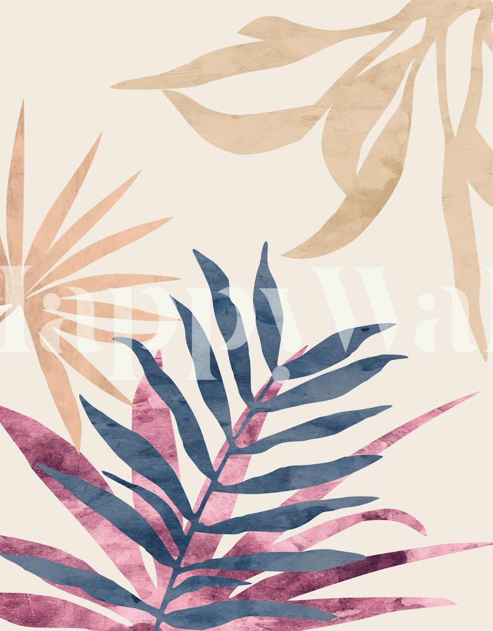 Tropical Leaves 2 tapeta v místnosti