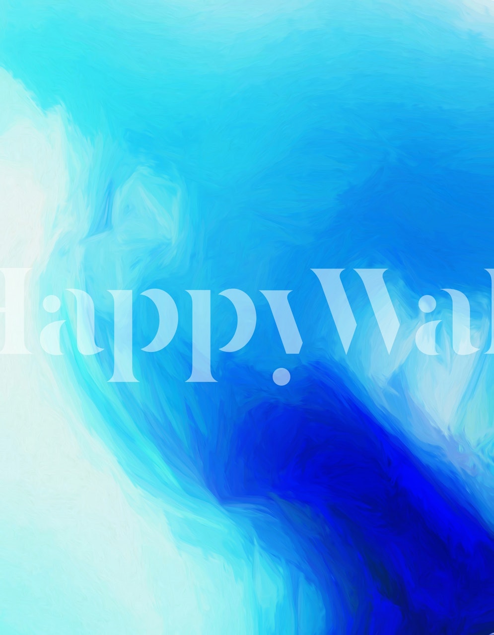 Abstract blue watercolor design wallpaper