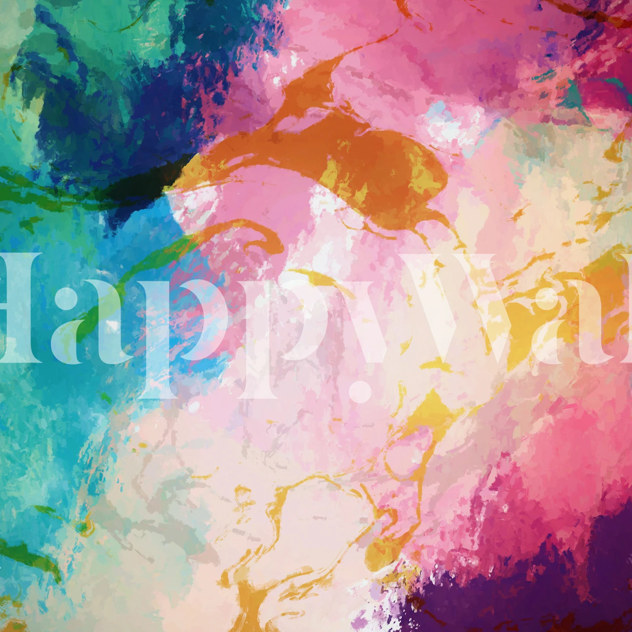 Abstract Composition 1037 wallpaper in a room