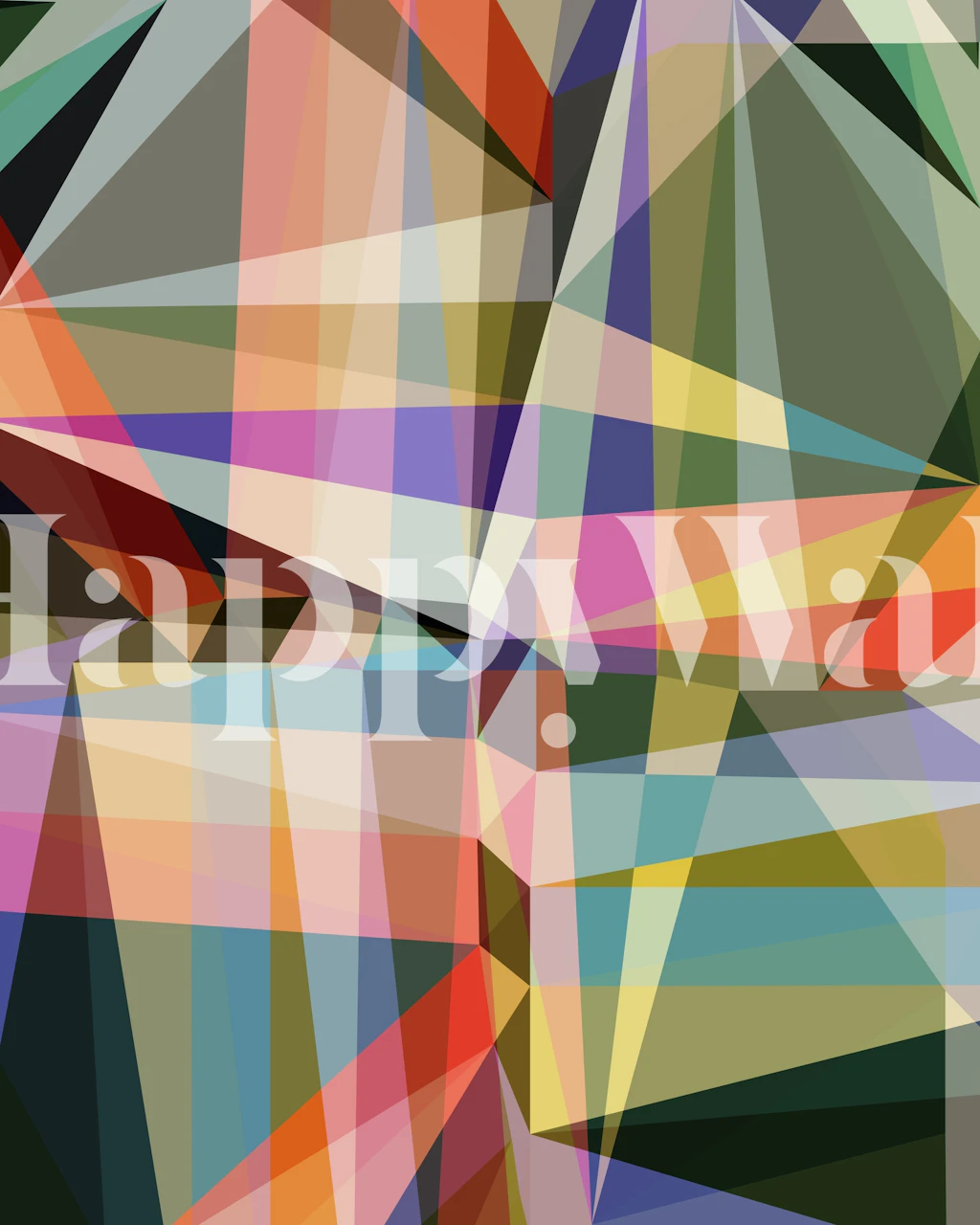 Barevná tapeta Abstract Composition 1018 v pokoji