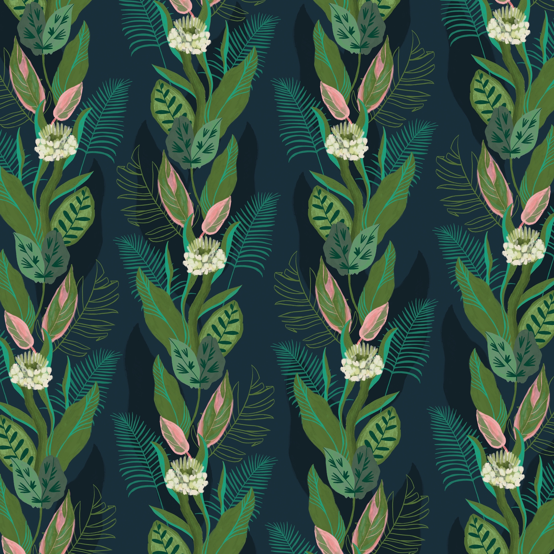 Buy Dark tropics wallpaper Free shipping