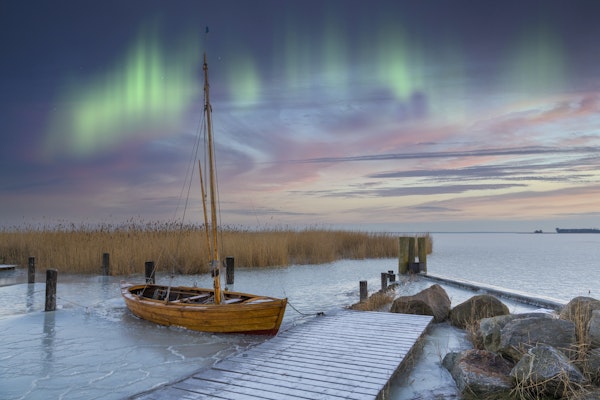 Northern lights in Scandinavia