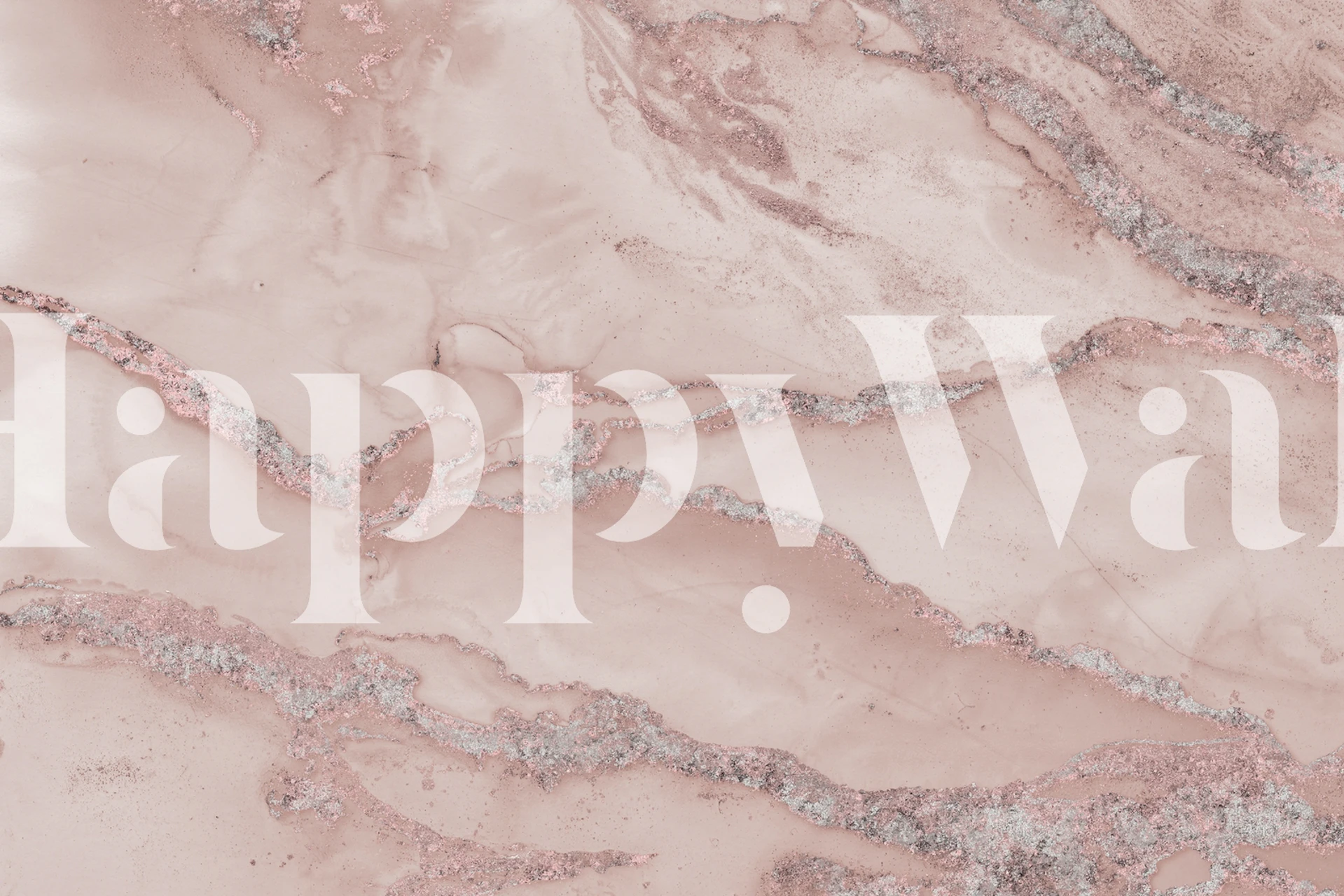 Blush Marble-tapet i et stilfuldt rum