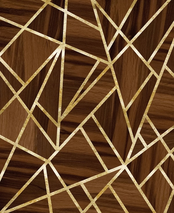 Classic Wood Gold Geo 1