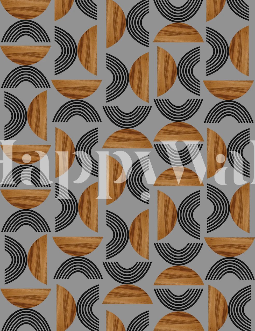 Wood Sun Arch Balance 2 wallpaper design