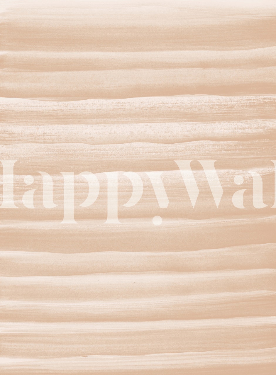 Carta da parati con calde strisce beige acquerello per un'elegante decorazione domestica