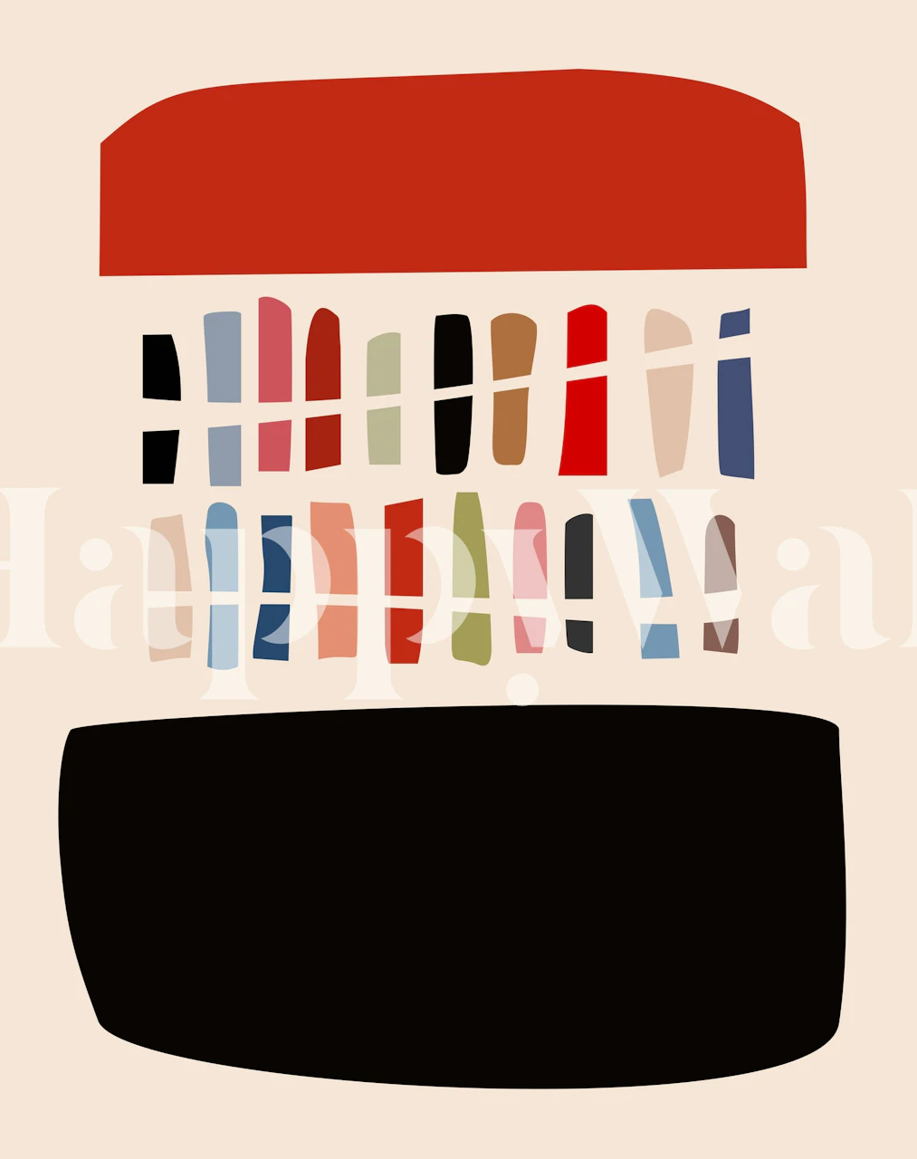 Vibrant abstract wallpaper design