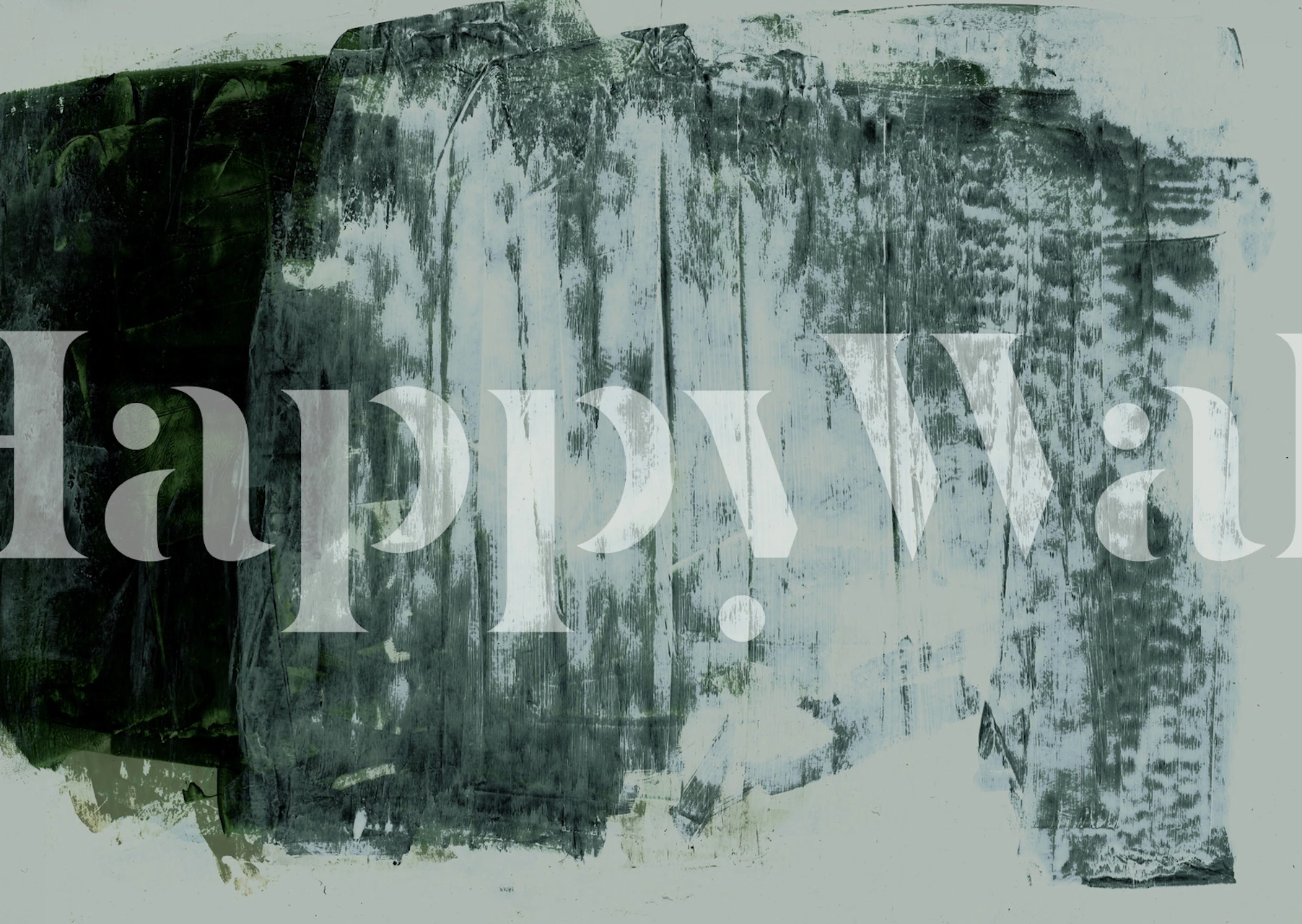 Green texture wallpaper in a room