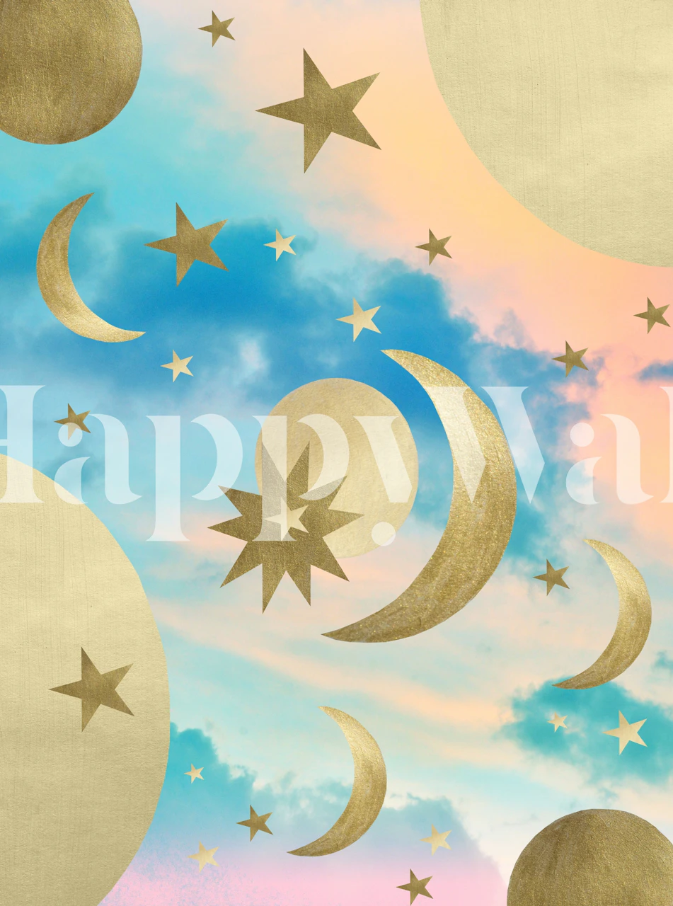 Tapeta Pastel starry sky v pokoji