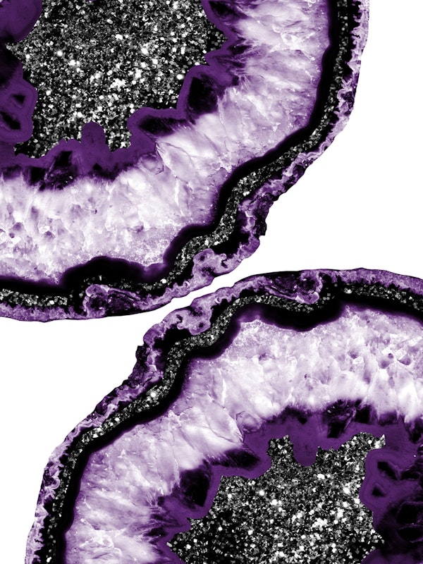 Yin Yang Agate Glitter Glam 16