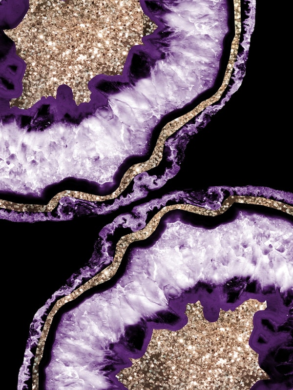 Yin Yang Agate Glitter Glam 17