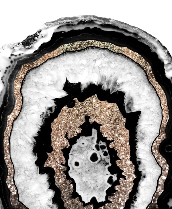 Gray Agate Gold Glitter 1b