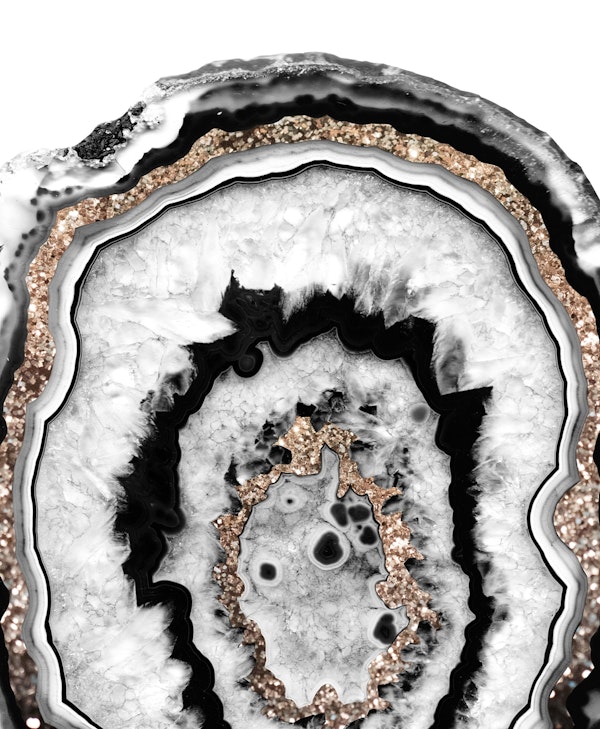 Agate with Gold Glitter 1c