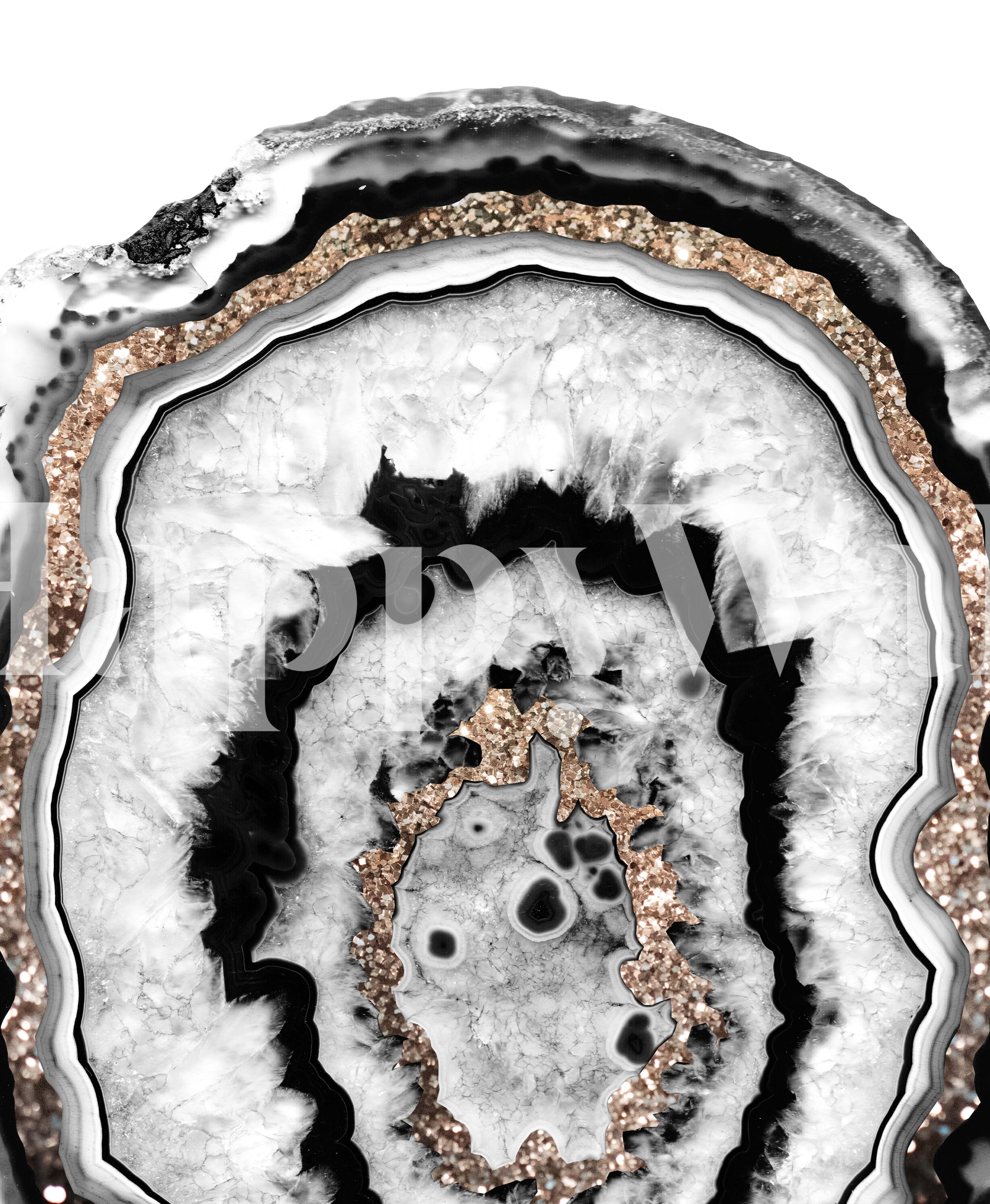 Agate with Gold Glitter 1C Wallpaper | Happywall