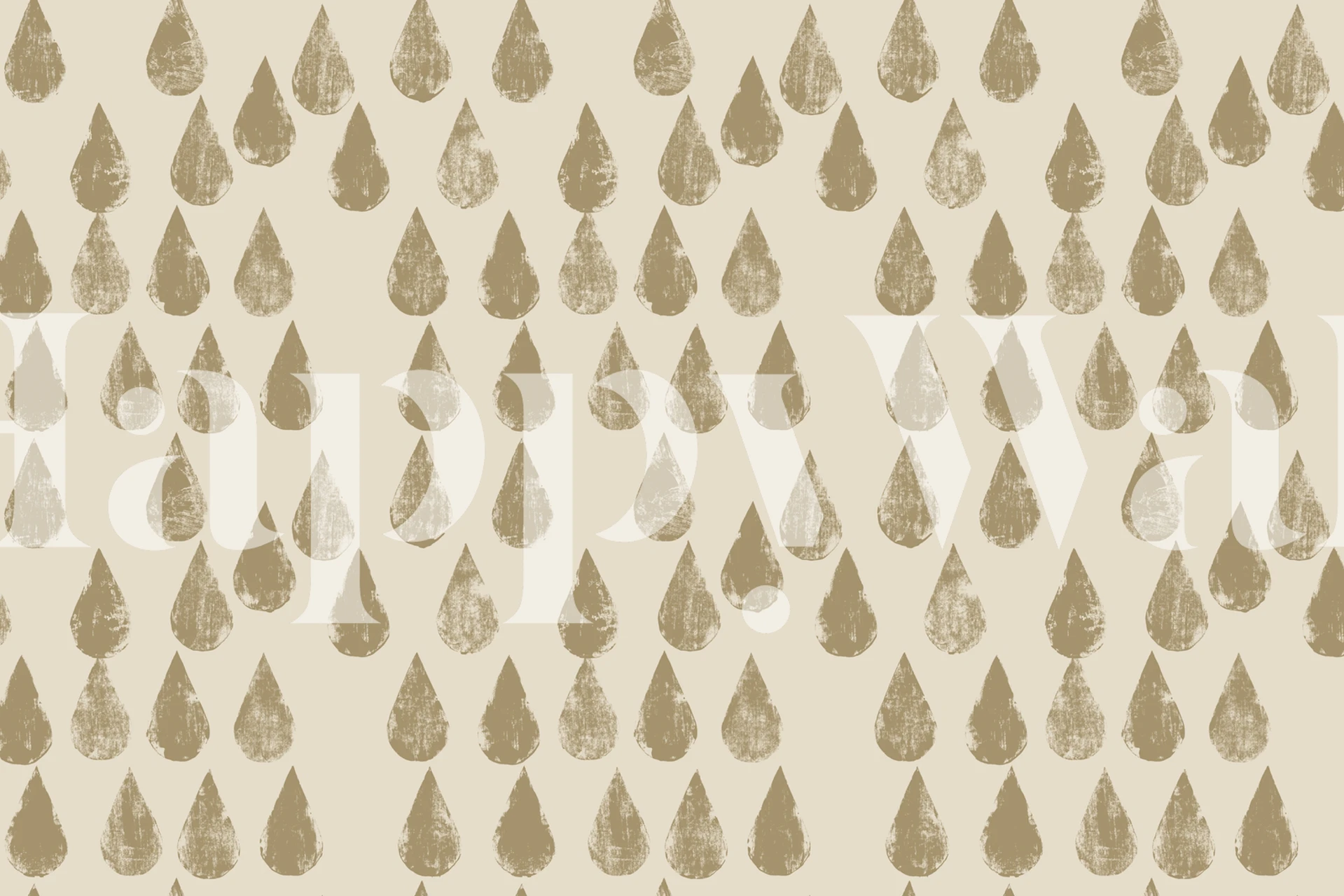 Golden Drops wallpaper design in a room