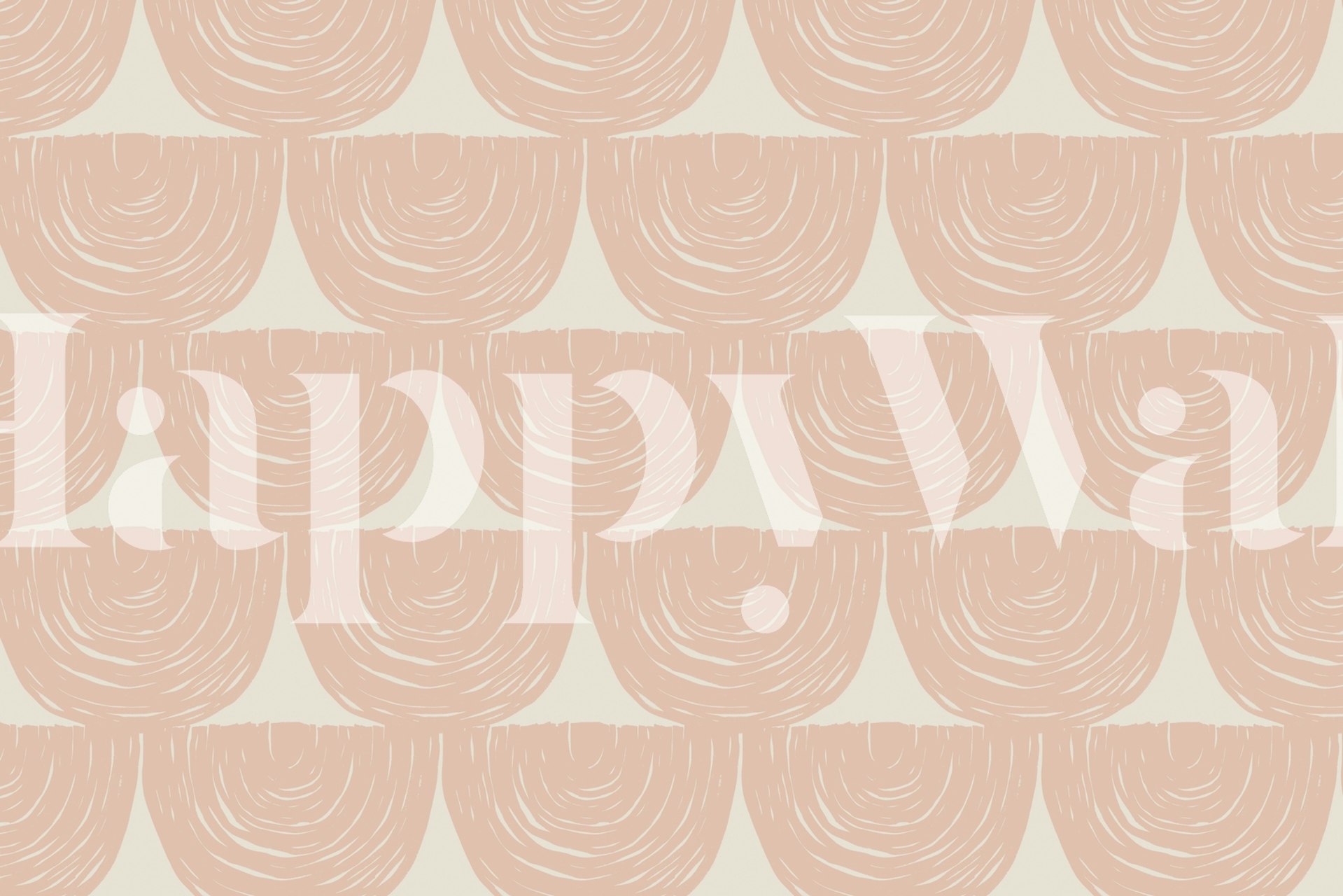 Subtiel pastelkleurig omgekeerd regenboogpatroon voor muurschildering