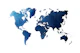 World Map Navy and Blue