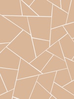Warm Beige Geometric Glam 1 behang