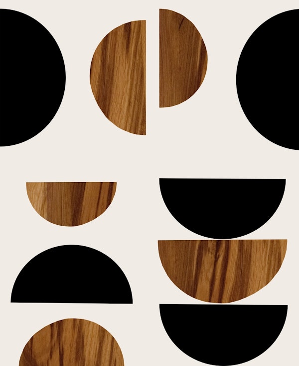 Yin Yang Wood Geometric Glam 1