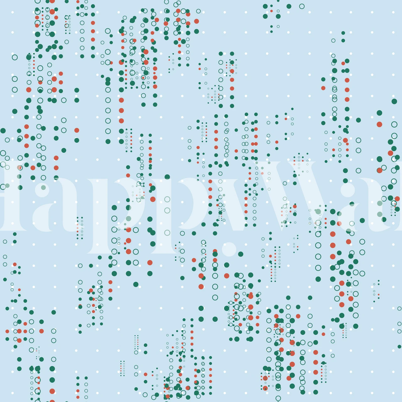 Geometric patterns with green, red, and blue dots wallpaper