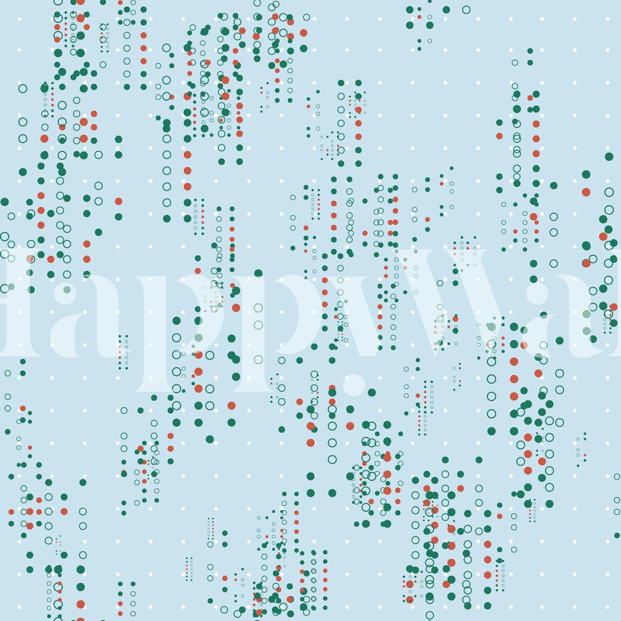 Geometric patterns with green, red, and blue dots wallpaper