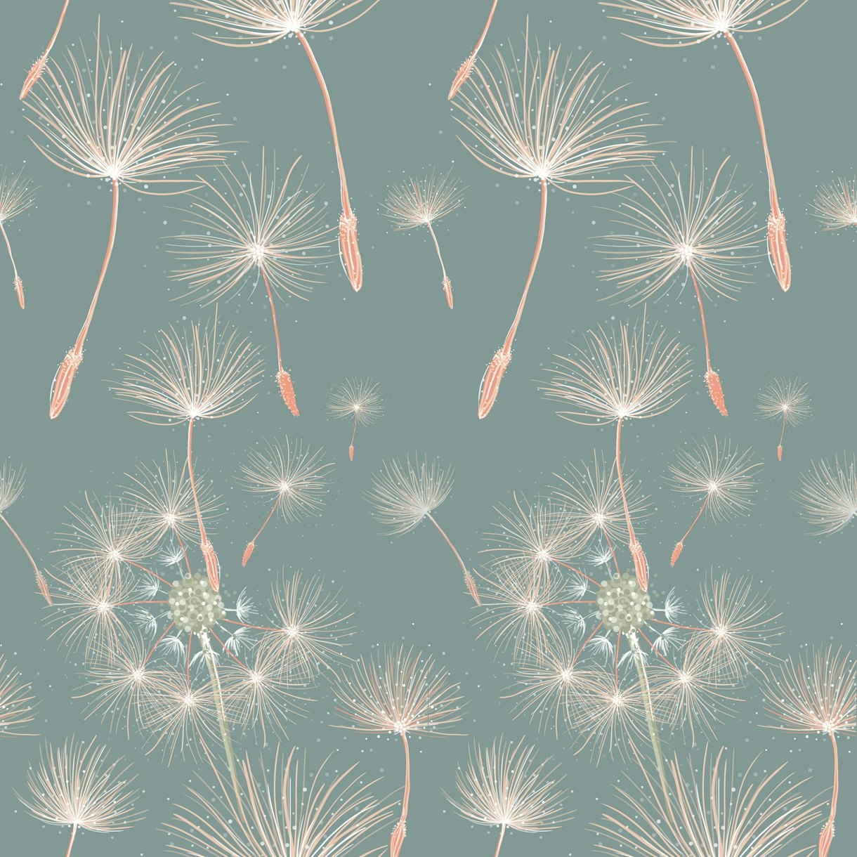 wallpaper dandelion painting wallpaper - Happywall