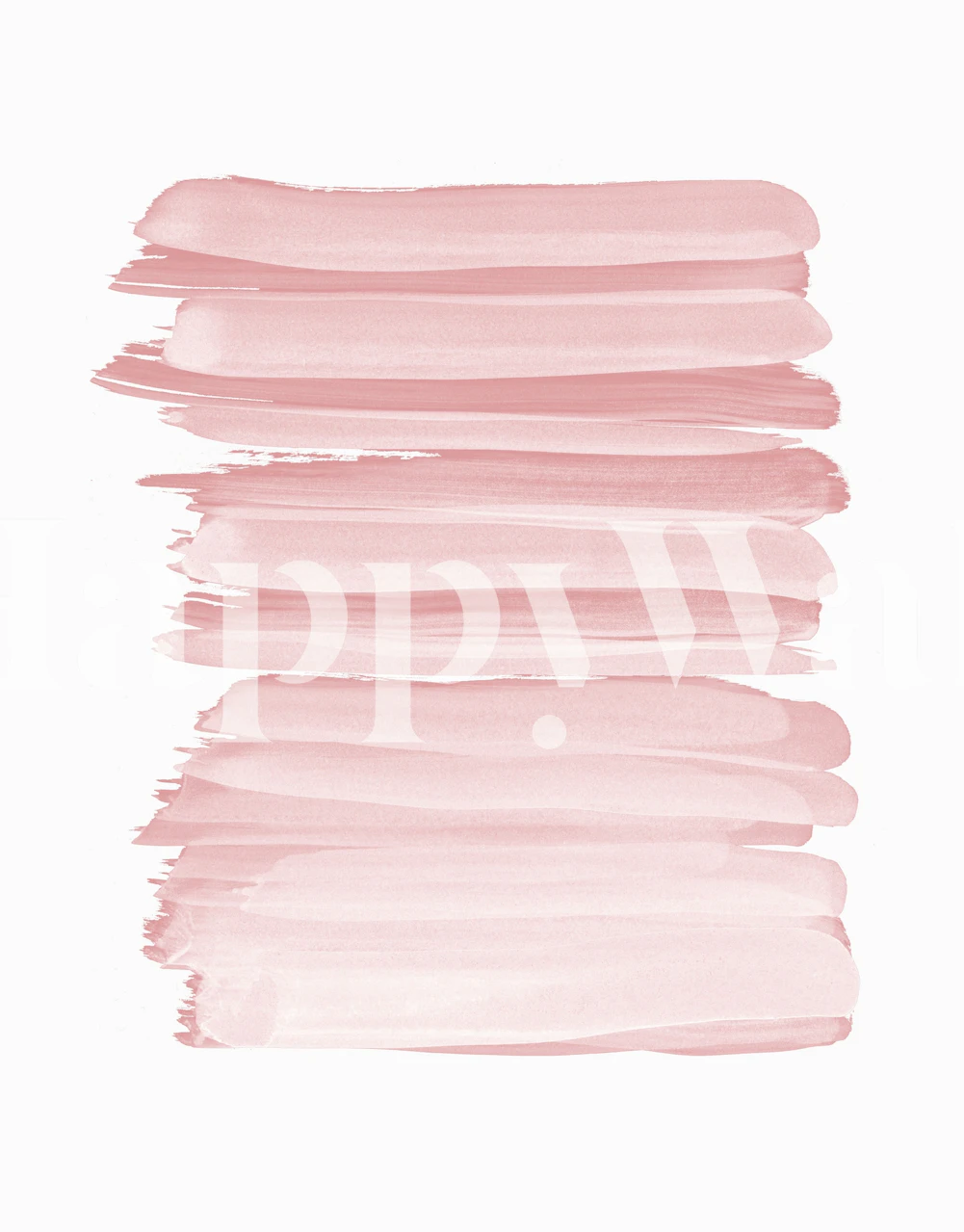 Blush Abstract Minimalism 2 wallpaper in a room