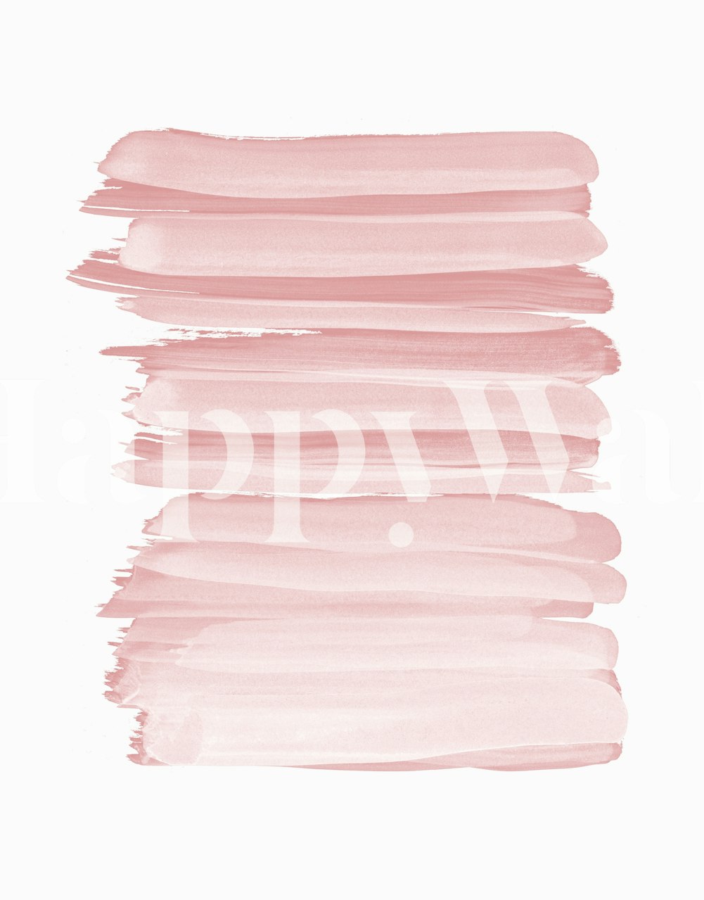 Blush Abstract Minimalism 2 wallpaper in a room