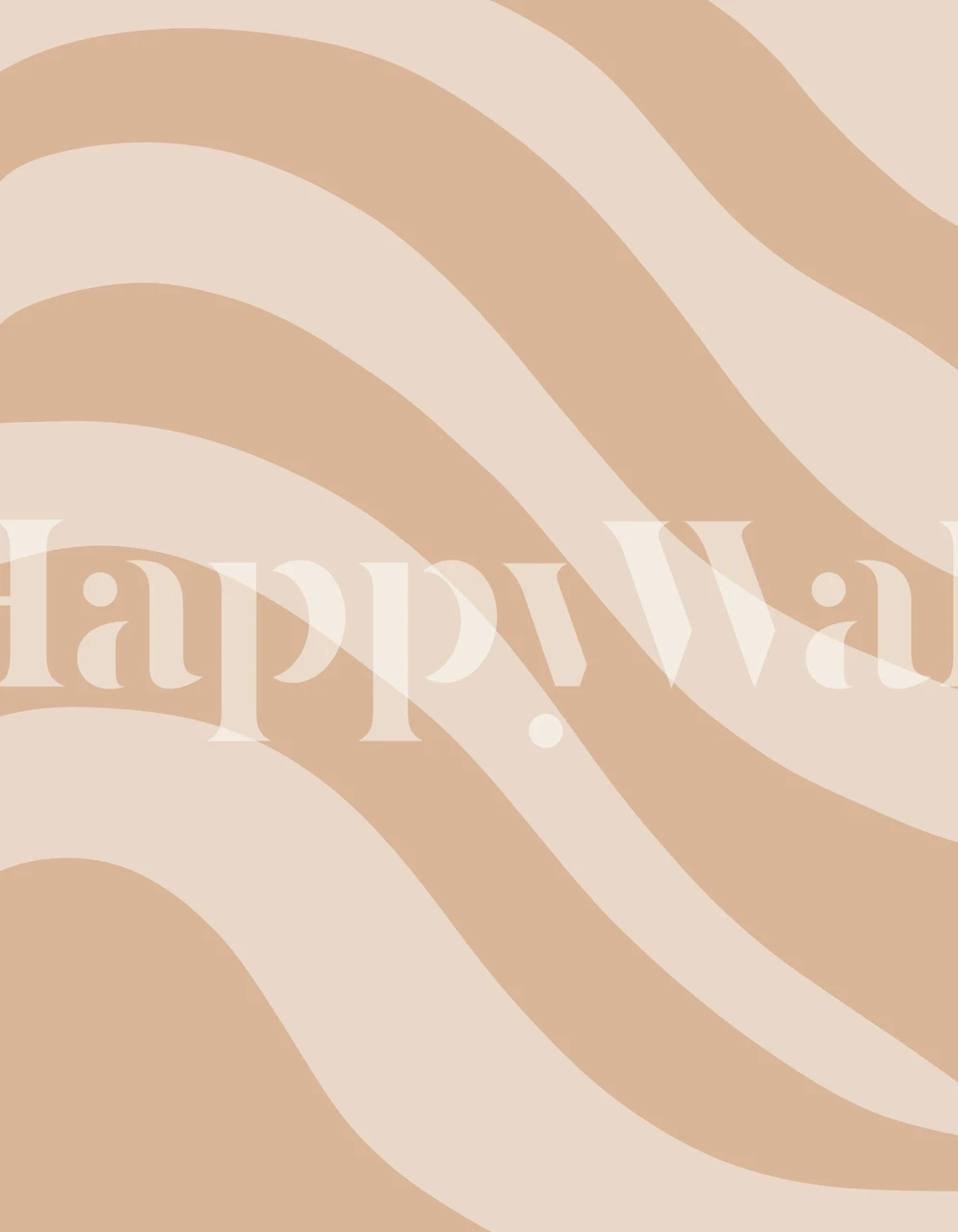 Warm beige retro wallpaper design