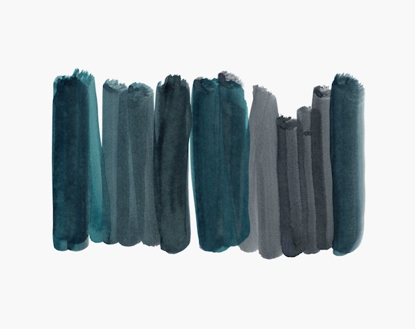 Dark Teal Abstract Minimal 1