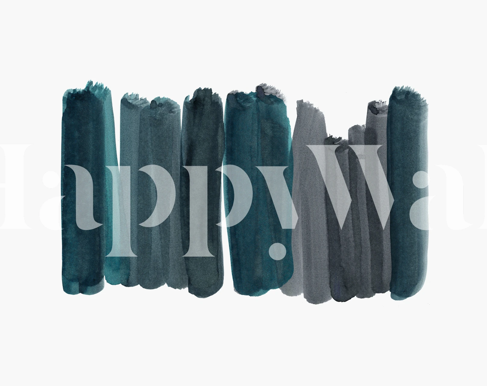 Dark teal and gray vertical brush strokes abstract wallpaper