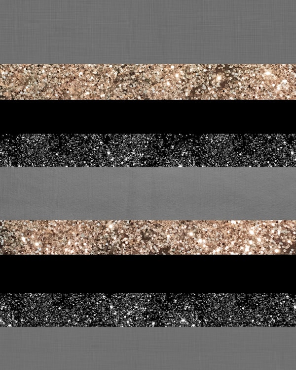 Gold Glitter Glam Stripes 1