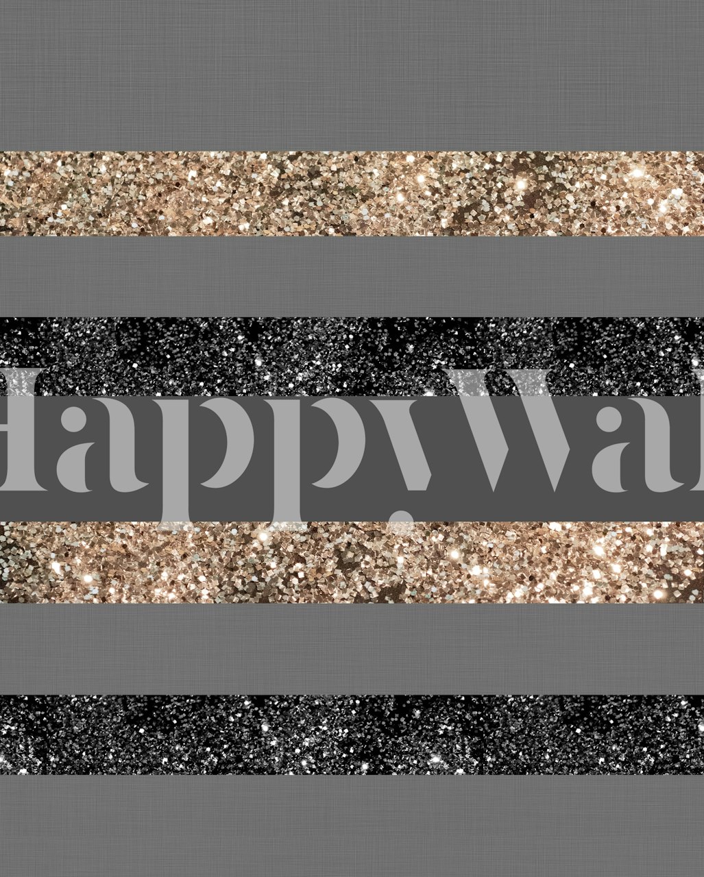 Papier peint Gold Glitter Glam Stripes dans une pièce