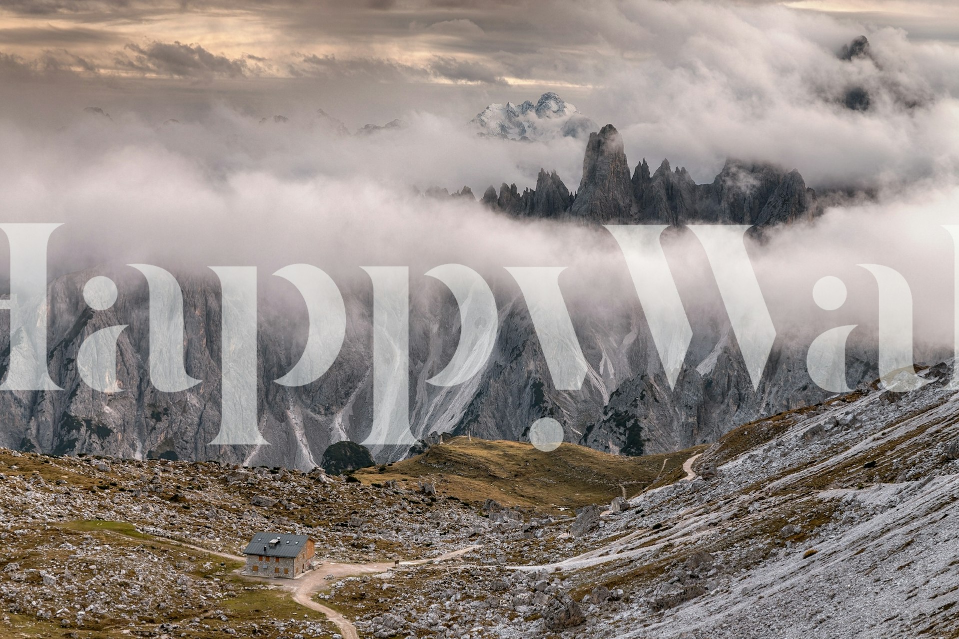 Cadini di Misurina tapet i et rom