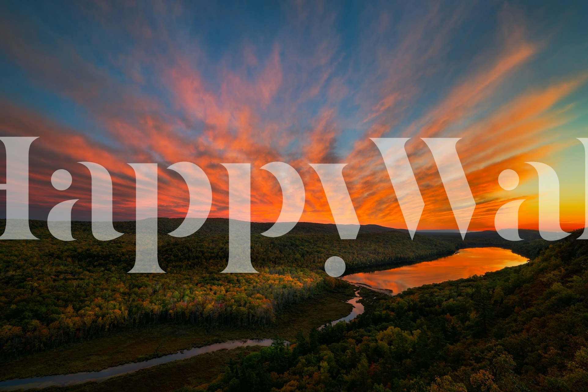 Sunset over Porcupine Mountains tapeta v pokoji