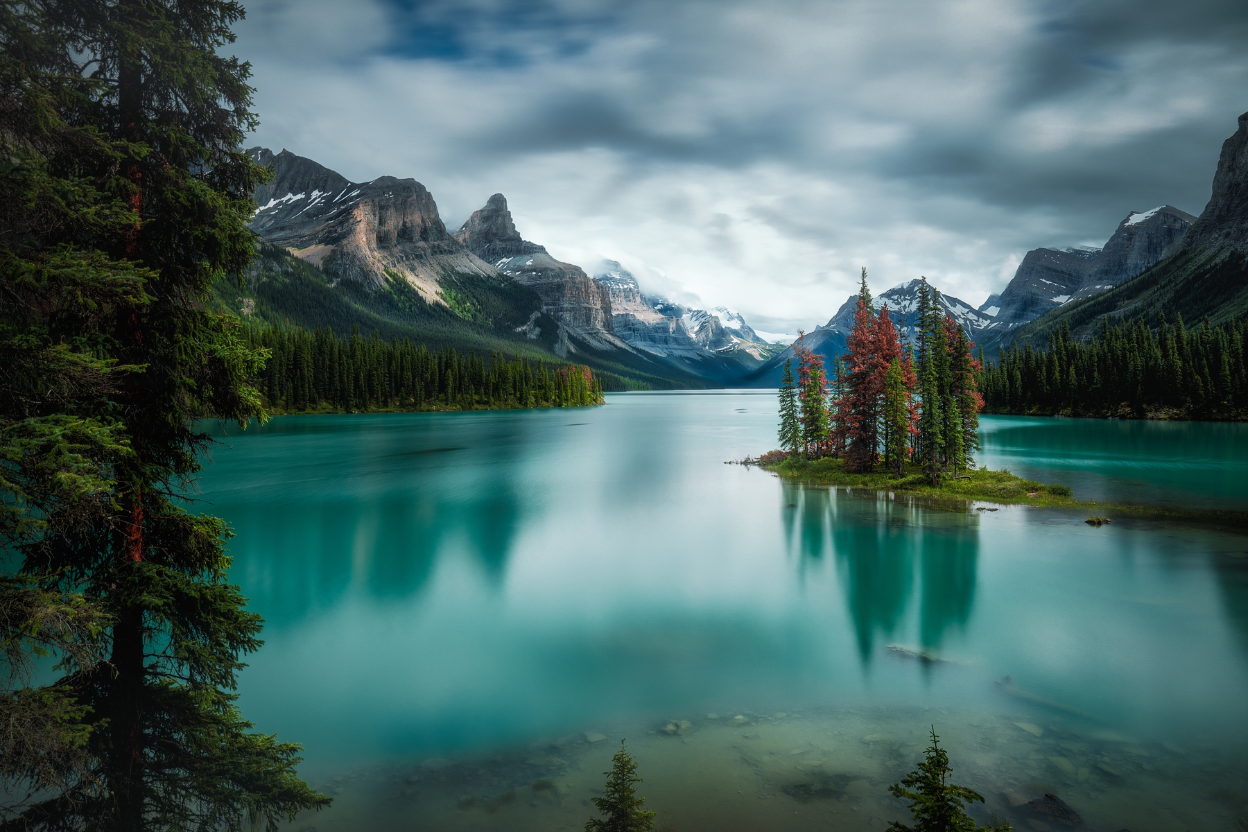 Spirit Island Wallpaper - Mountain Landscape Mural | Happywall