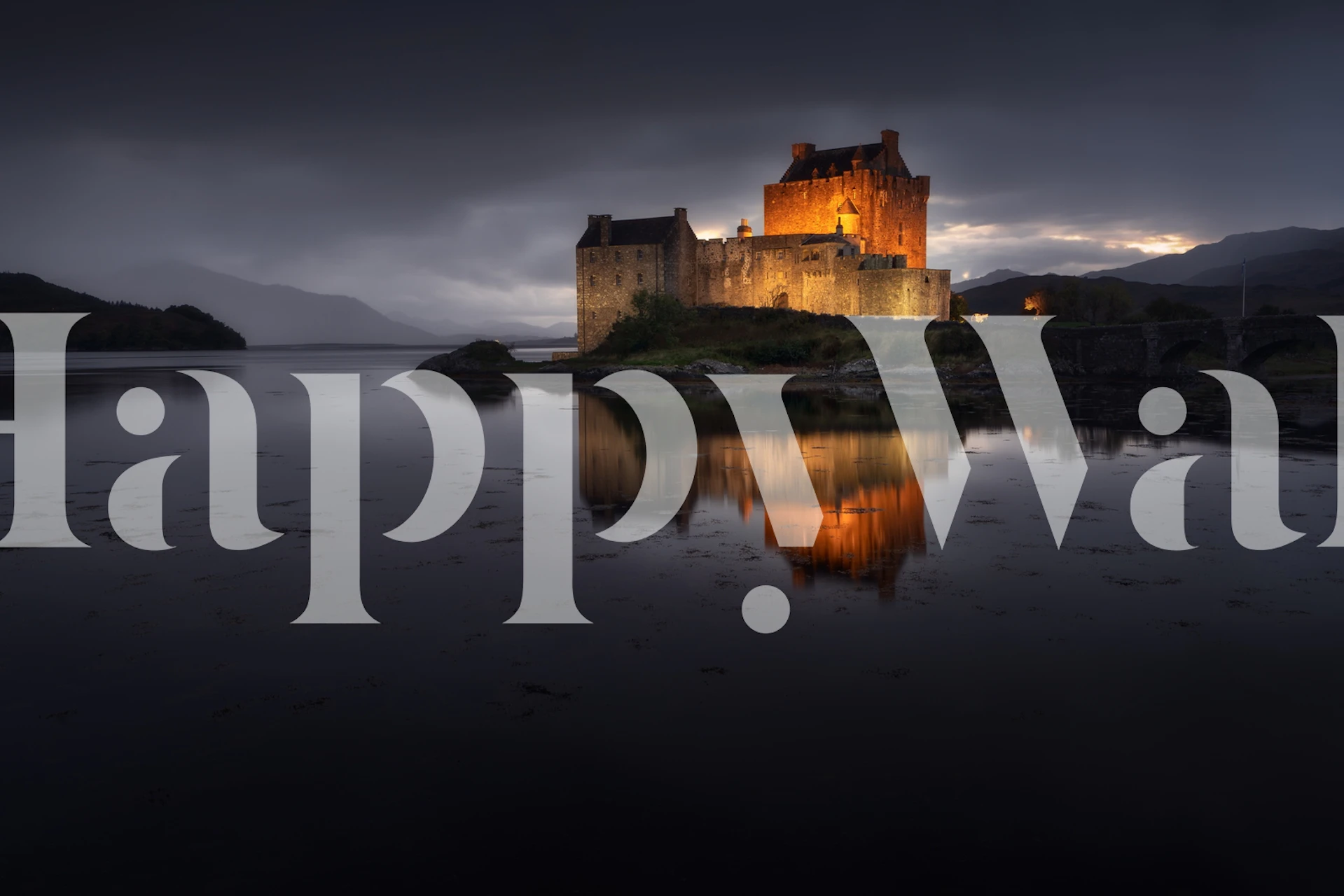 El castillo papier peint dans une chambre élégante