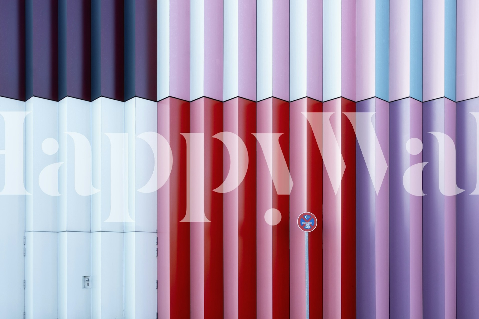 Colorful σχέδιο ταπετσαρίας σε ένα δωμάτιο