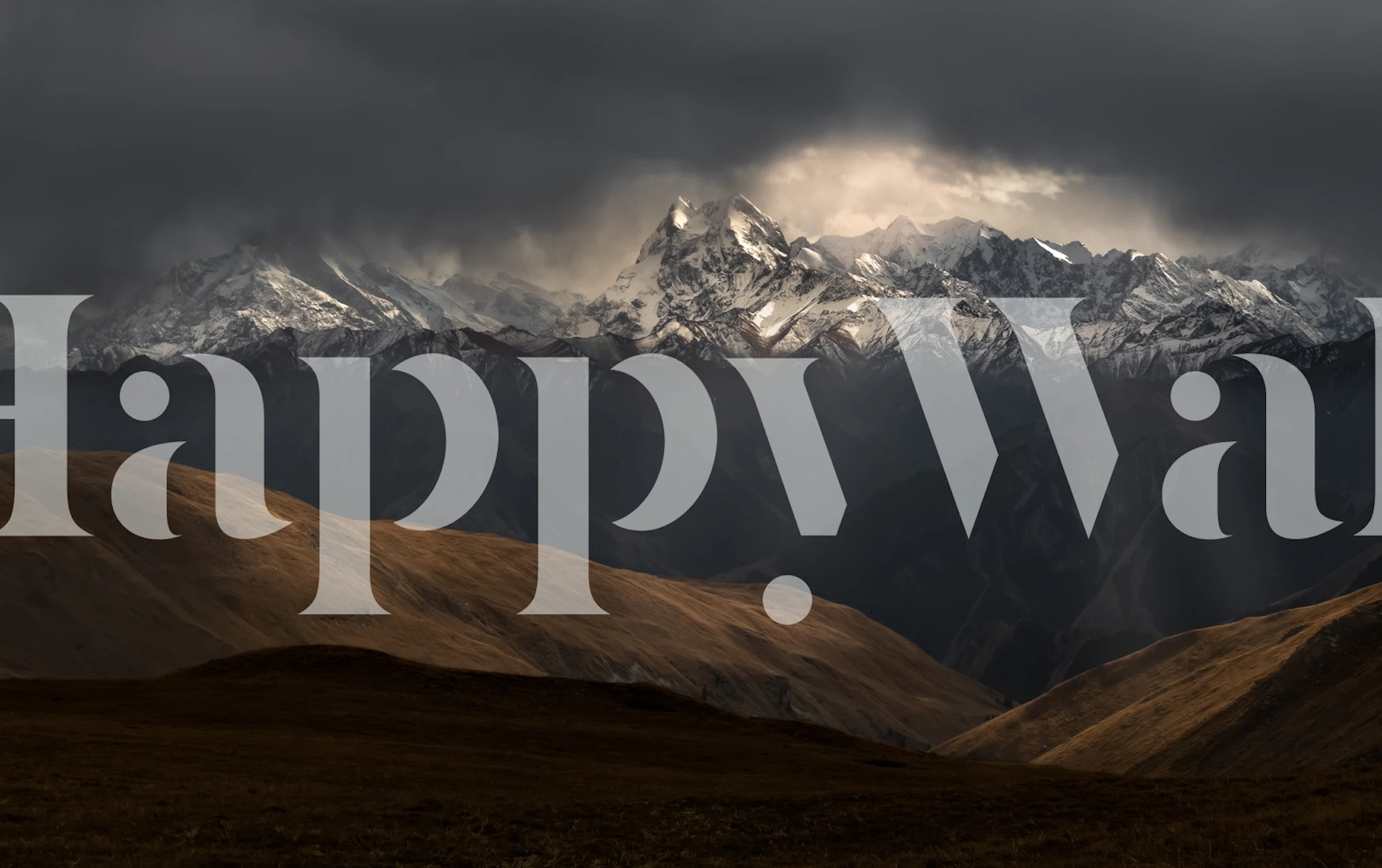 Snow Mountain Peak wallpaper in a room