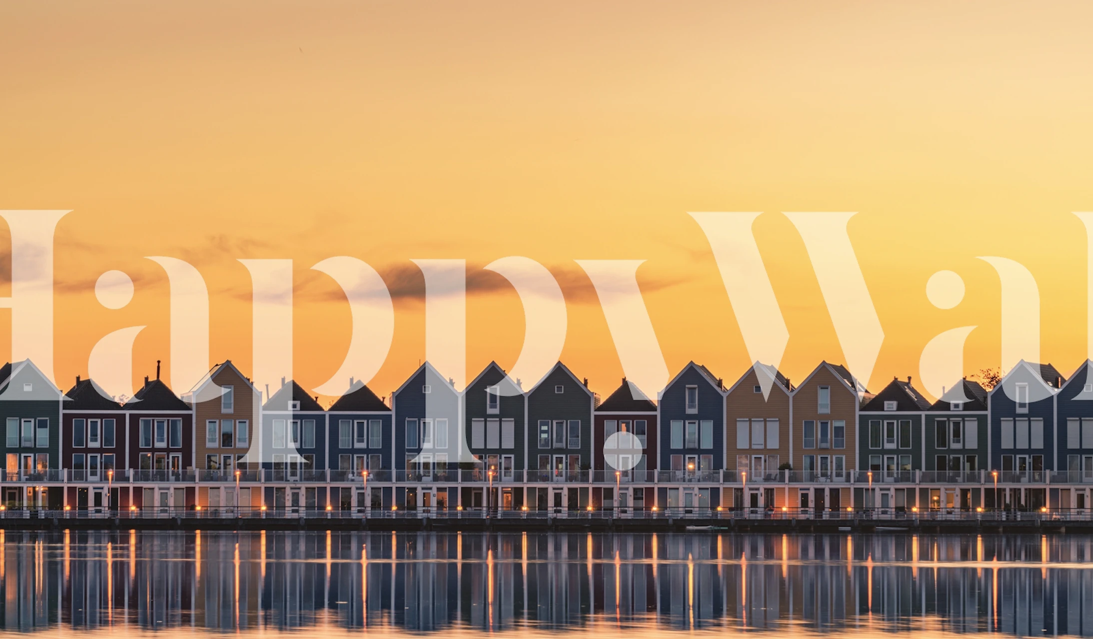 Fragile like feather design de papel de parede em um quarto