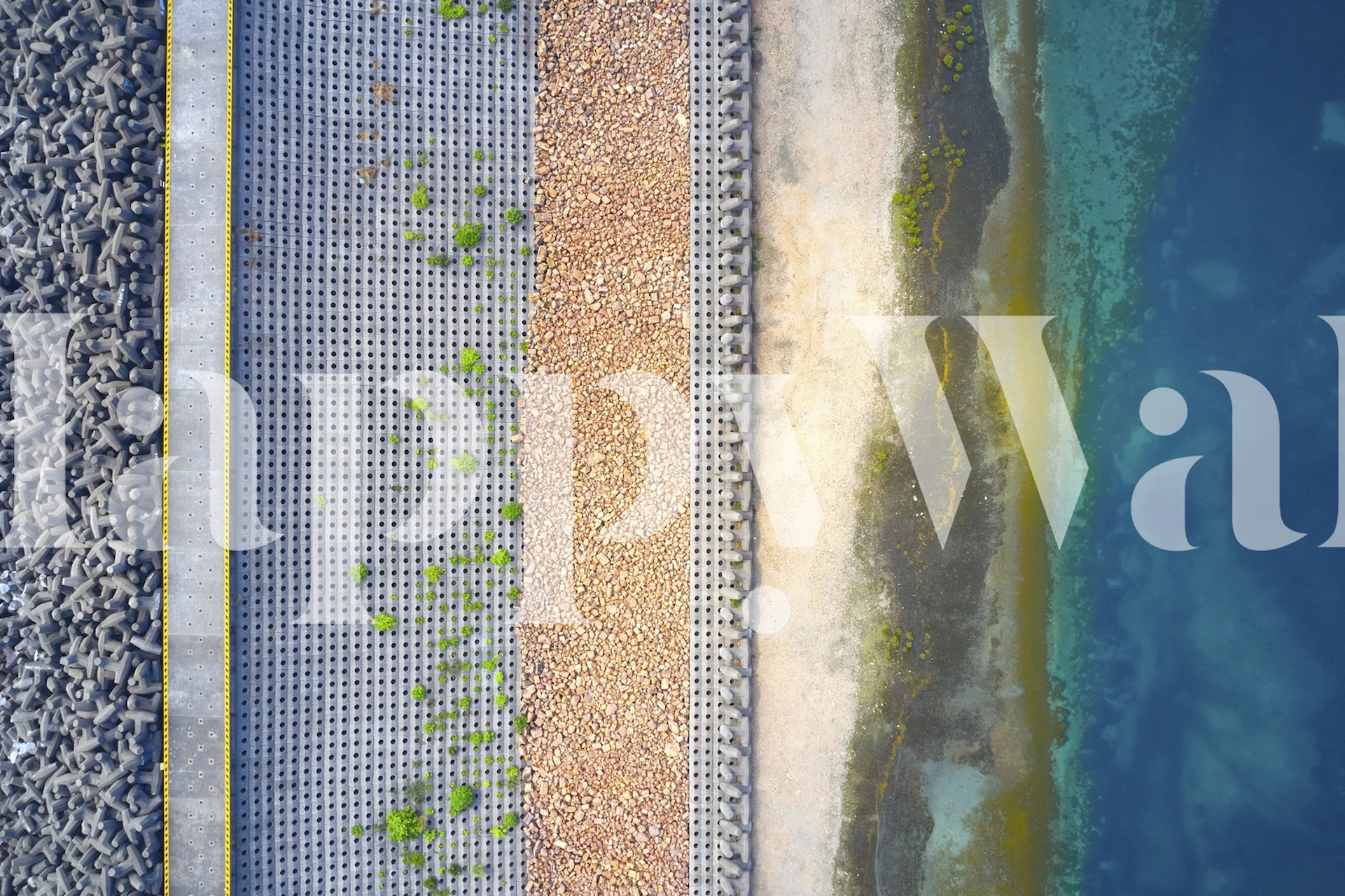 Layers wallpaper design in a room