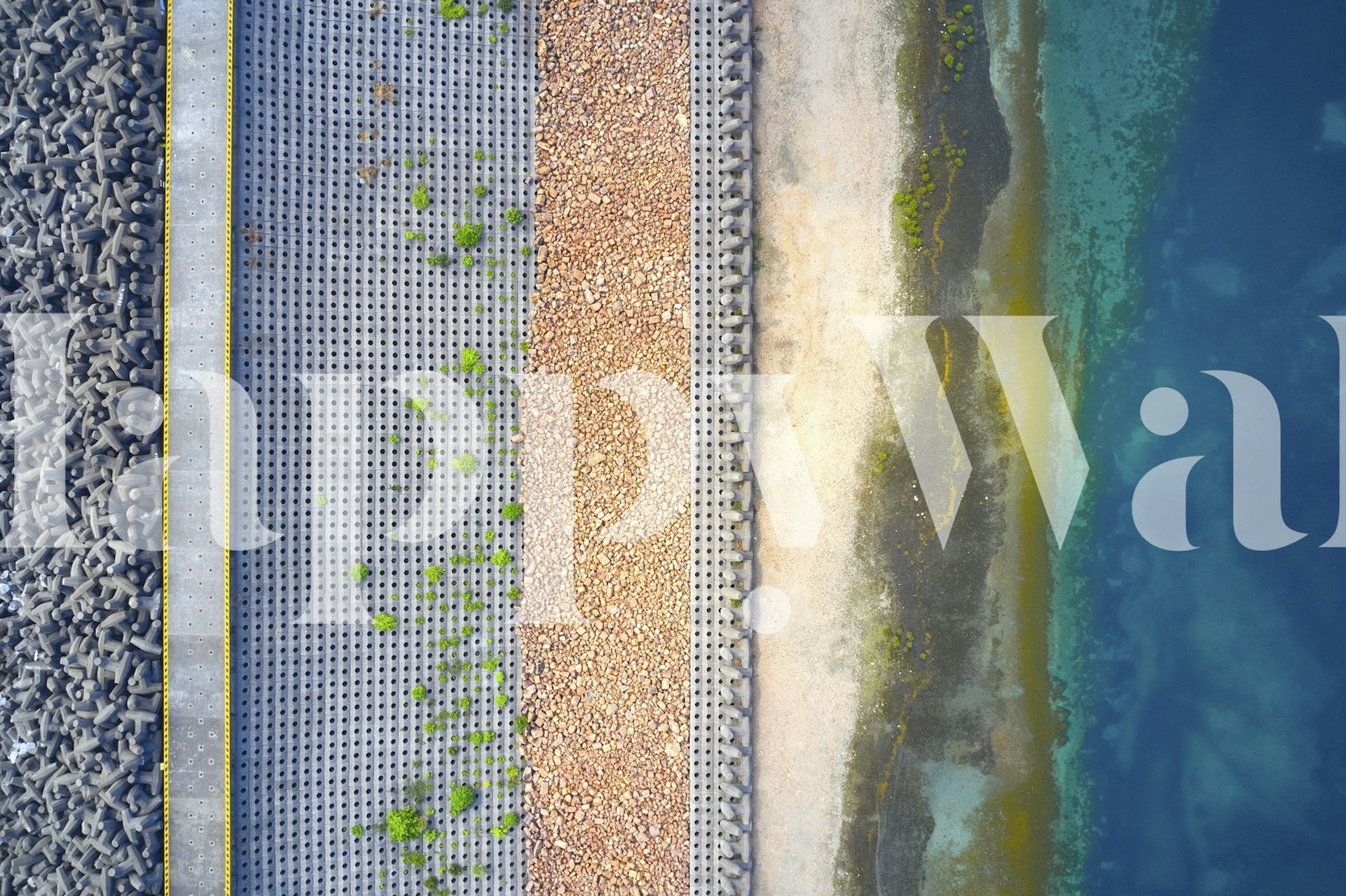 Layers wallpaper design in a room