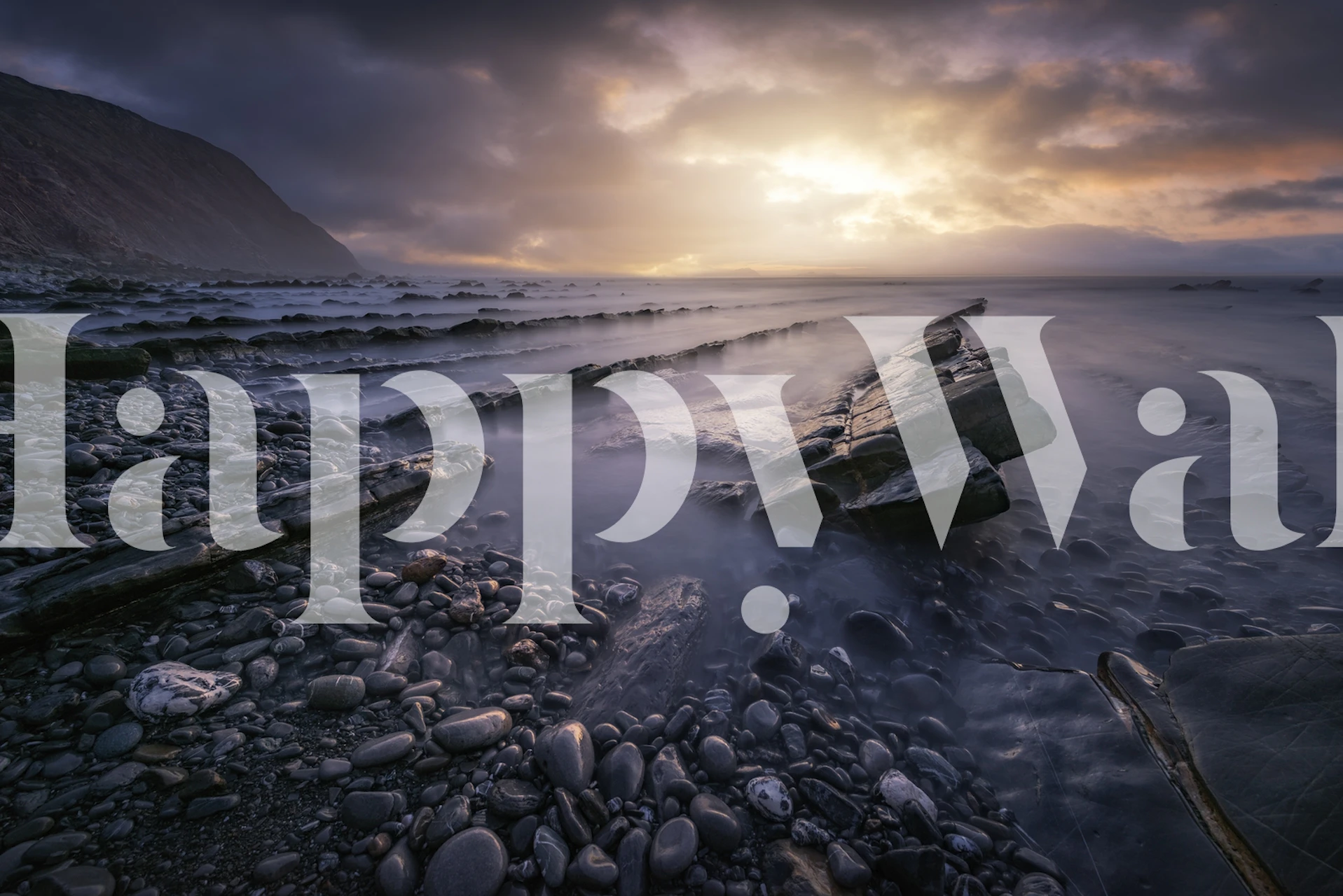 Barrika sunset tapet i et rum